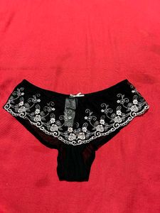 Black Lace Mesh Women’s Panty (Hipster Style)