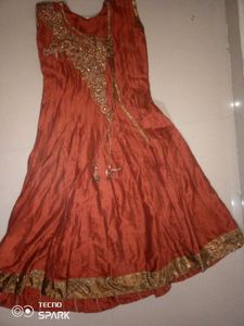 Elegant Brown Ethnic Dress