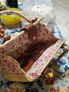 Mauritius Bamboo Bags With Wooden Handle