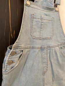 Denim Overalls Shorts