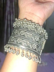 Boho Silver Cuff Bracelet