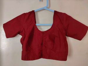 Maroon Saree Blouse