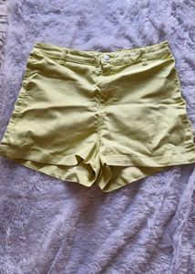 Neon Retro Denim Shorts