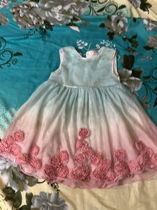 Rainbow Color Baby Frock