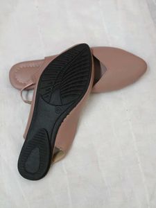 Elegant Blush Pink Slingback Flats