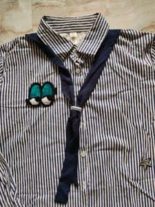 Striped Button-Down Shirt