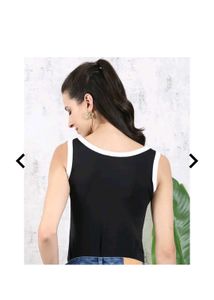 Stylish Black &amp; White Tank Top