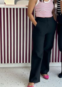 Black Formal Straight Pants