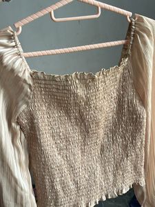 Elegant Champagne Blouse