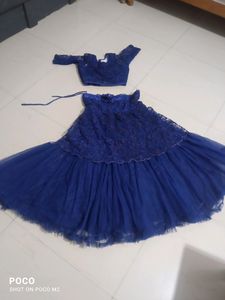 Heavy Flare Blue Indo Western