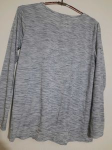 Gray Twist Front Top