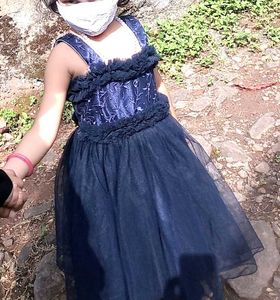Cute Navy Blue Party Dress