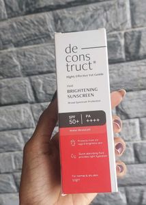 Deconstruct Fluid Sunscreen Spf 50+ PA +++×