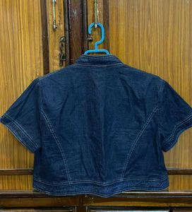 R&amp;K ORIGINALS Denim Cropped Bolero Jacket