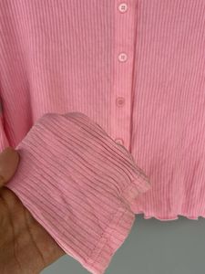 Cute Pink Cardigan Top