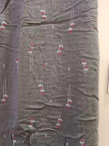 Sleeveless Gray Printed Kurti