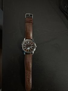 Timex Brown Leather Analogue Watch