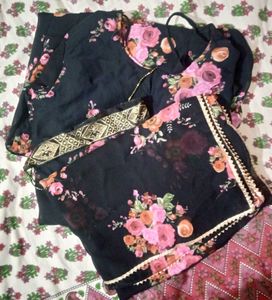 Floral Print Kurta Set with Dupatta
