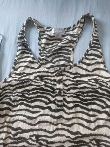 Zebra Print Tank Top