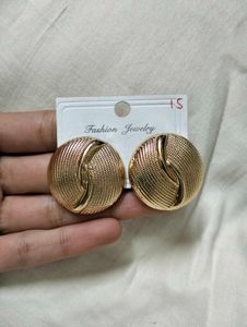 Golden Bold Earrings