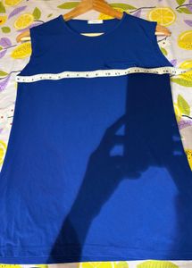 Korean Blue Pocket Tank Top