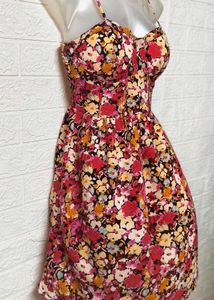 Spaghetti Floral Printed Dress