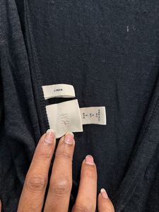 Sleeveless Black Linen Maxi Dress