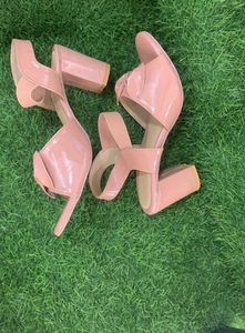 Pink Heels With Bow Detailing