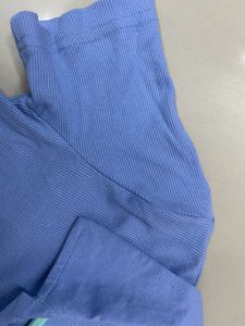 Powder Blue Crop Tee