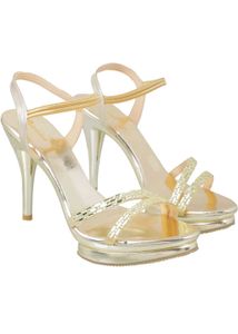 Gold Platform High Heels