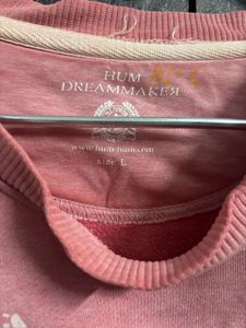Pink Patterned Sweatshirt