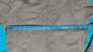 Branded Gray Knit Pullover Sweater