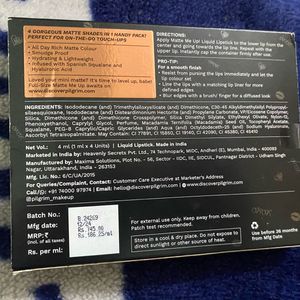 Pilgrim Matte Me Up ! Mini Liquid Lipstick ❤️