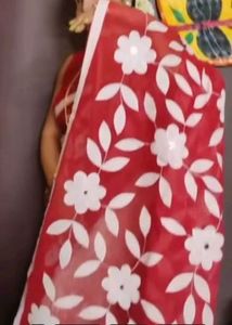 Bengal Handloom Applic Work Jamdani Saree