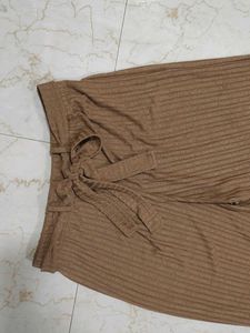 Ribbed Wide Leg Pants