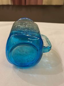 Retro Blue Mason Jar Mug with Lid