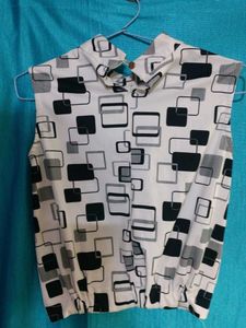 Stylish Geometric Print Top