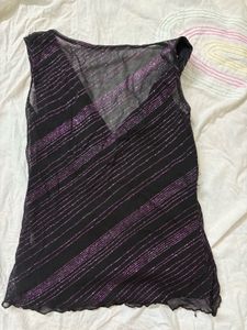Y2K Striped Sleeveless Top