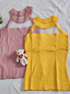 Cute Knit Tank Top Set