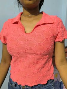 Zucido Polo Crop Top - Size M