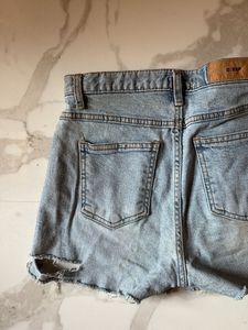 Distressed Denim Shorts