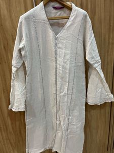 Libas White Kurta- Size S
