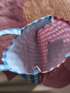 Cute Cat Gingham Tote Bag