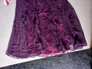 Wine Bow Gown