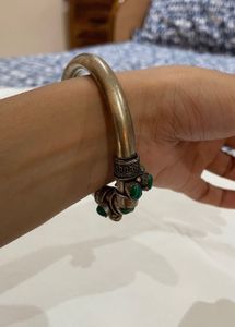 Green Stone german silver Jewelry Set