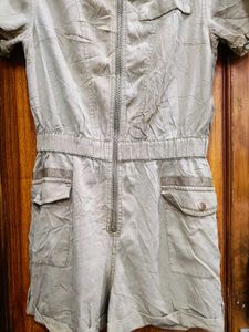Khaki Romper Jumpsuit