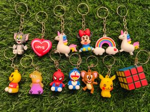 Pack Of 13 Premium Quality Silicon Key Chain