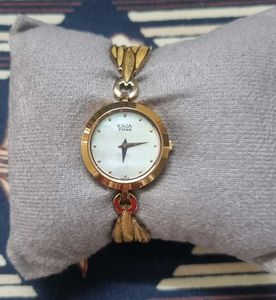 Vintage Raga Titan Gold Watch