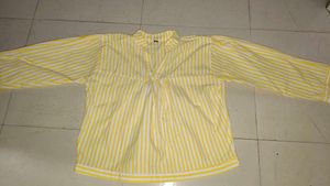Striped Yellow Blouse