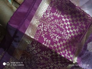 Elegant Pink Floral dupatta